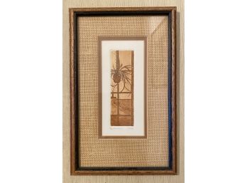 Anne Tuttle Signed Limited Edition Print With Frame And Burlap Border
