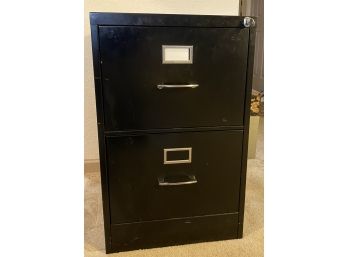 Short Black Filing Cabinet