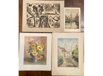 Lot Of Prints Including Print By Melba D. Harris 1/6