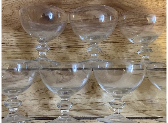 An Antique Group Of 7 Crystal Stemware Pieces Could Be Used For Champagne Or Sherbet!