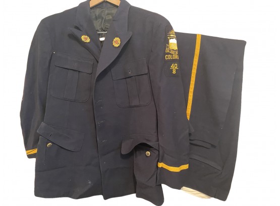 Vintage American Legion Wool Men's Legionnaire Uniform Made In Boston Massachusettes