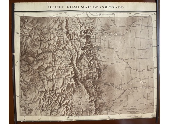 Relief Colorado Road Map