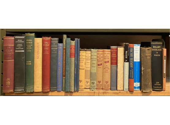 Collection Of Vintage Medical Books Including 1940s Year Books Of General Medicine Etc
