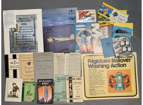 Miscellaneous Collection Of Vintage Maytag Souvenirs, Playbooks, And More