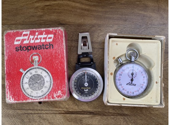 Pair Of Two Vintage Stop Watches Including Aristo