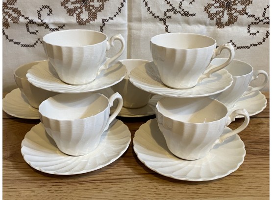 Staffordshire England Cups And Saucers By Myott Olde Chelsea