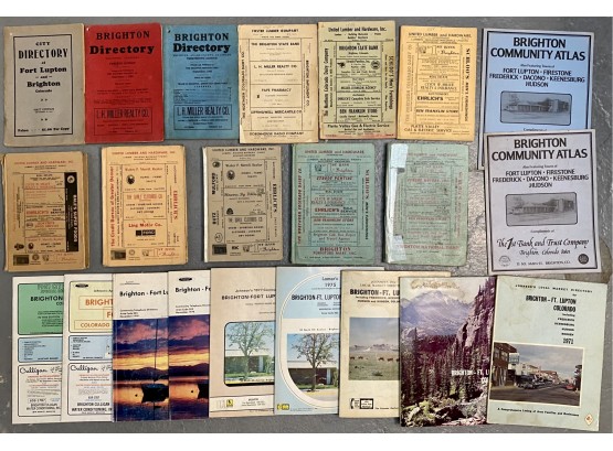 Collection Of Brighton CO Town Directories 1930s- 1970s