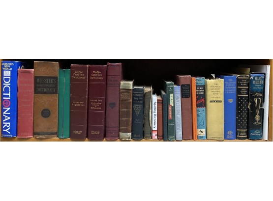 Large Collection Of Vintage Books Including Encyclopedias, Dictionaries Etc