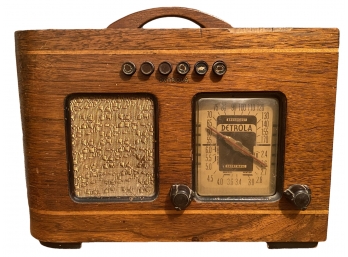 Vintage Broadcast Detrola Short Wave Radio Model 3101, 117 Volts Ac-Dc