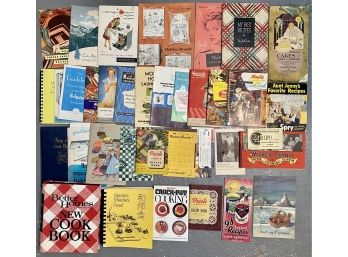 Collection Of Vintage Mostly Mid Century Cookbooks