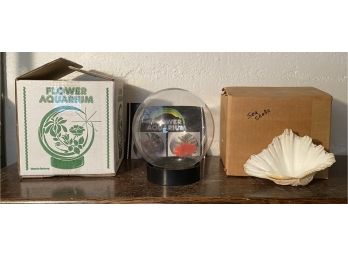 Collection Of Seashells And Flower Aquarium New In Box