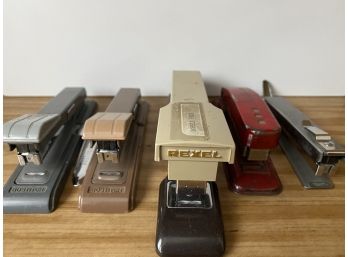 Office Supplies! Nice Collection Of Vintage Heavy Duty Staplers