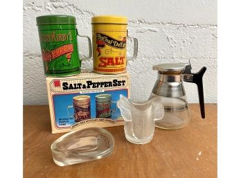 Collection Of Vintage Glass And Novelty Salt And Pepper Shakers