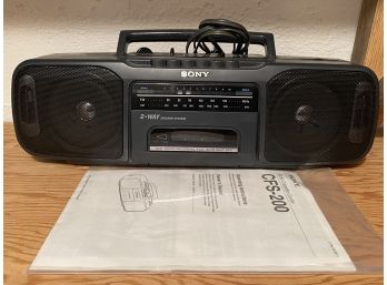 Sony Radio Cassette Recorder CFS-200