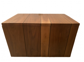 Nice Storage Chest With Solid Wood Interior And Two-tone Mid Century Wood Veneer