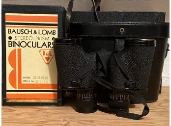 Bausch & Lomb Stereo-Prism Binoculars In Original Box With Hard Case!