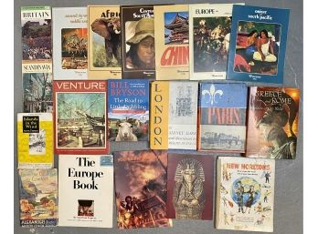 Grouping Of Vintage Worldly Travel Books Including Travcoa