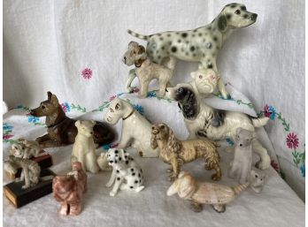 Lovely Collection Of Canine Toys And Miniatures Including Dalmations And Matchboxes