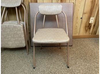 Vintage Samsonite Folding Card Table And 4 Chairs