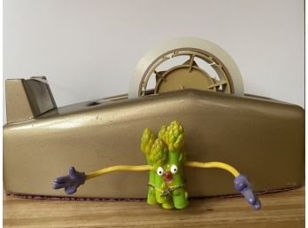 Ultra Heavy Duty Vintage Tape Dispenser With Asparagus Magnet