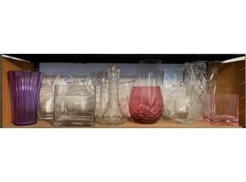 Lot Of Glass Vases
