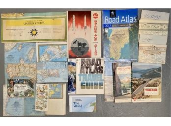Collection Of Atlases And Maps 1950s-2017