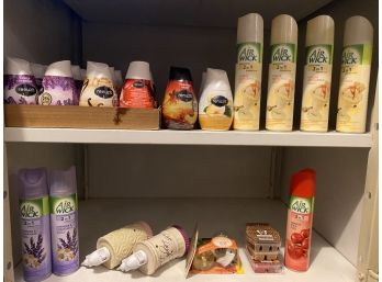 Huge Collection Of Air Freshener Including Airwick, Renuzit And Two Plug Ins