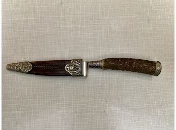 Decorative Hunting Knife In Sheath From WWII