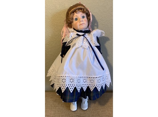 Blue Eyed Hand Painted Porcelain Doll