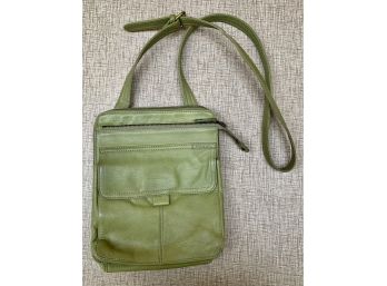 Green Fossil Crossbody Bag