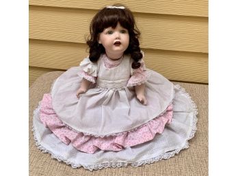 Flower Child Hand Painted Porcelain Doll