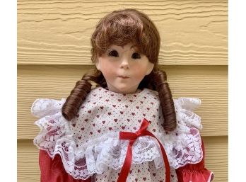 18' Hand Painted Porcelain Doll