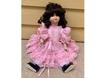 'Pinky' Hand Painted Porcelain Doll