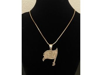 14K Gold Chain With Tampa Bay Buccaneers 14K Gold Pendant