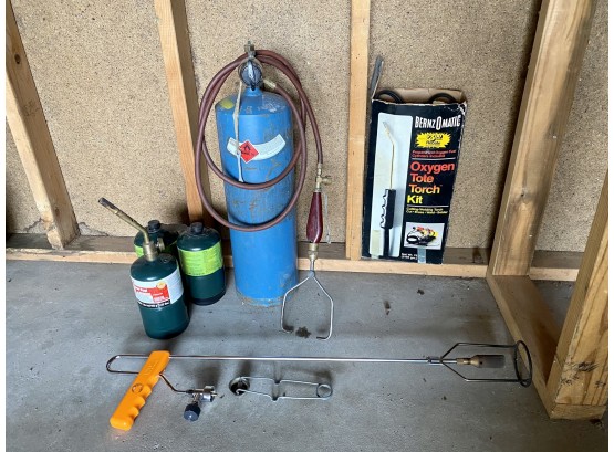 Lot Of Propane And Torch Kit