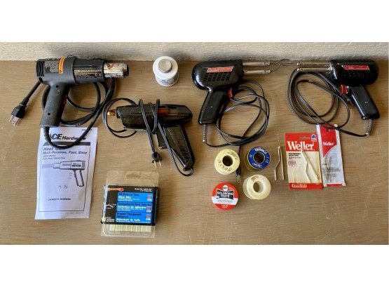 Collection Of Soldering And Heat Guns