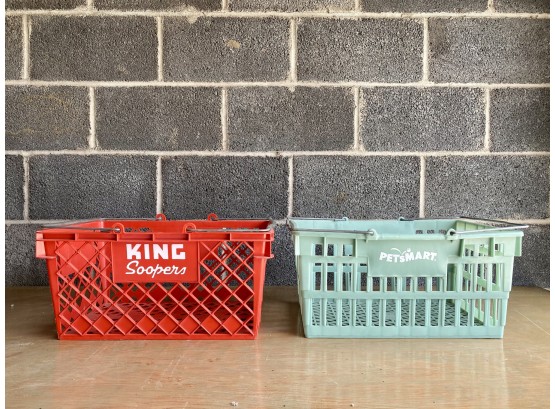 King Sooper And Pet Smart Shopping Baskets
