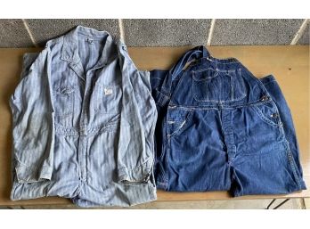 Two Pair Vintage Big Mac Coveralls And Overalls