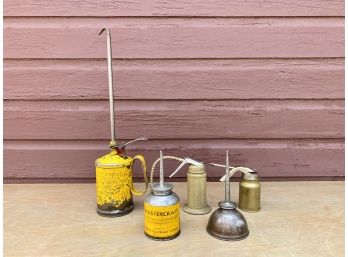 Grouping Of Vintage Oil Cans