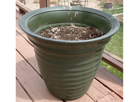 Green Plastic Planter Pot