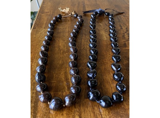 Two Chunky Beaded Necklaces