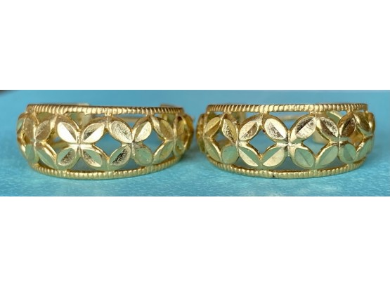 925 Sterling Gold Toned Earrings