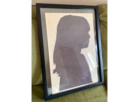Silhouette Of Woman Framed