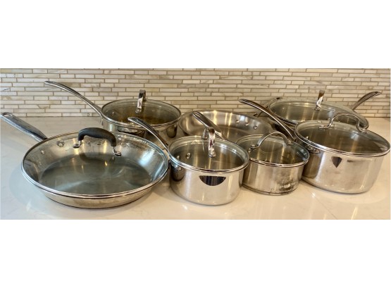 Lot Of Pans From Calphalon And One From Induction Technologies