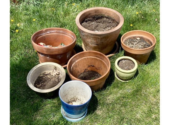 Collection Of Terracotta Pots And Planter Pots