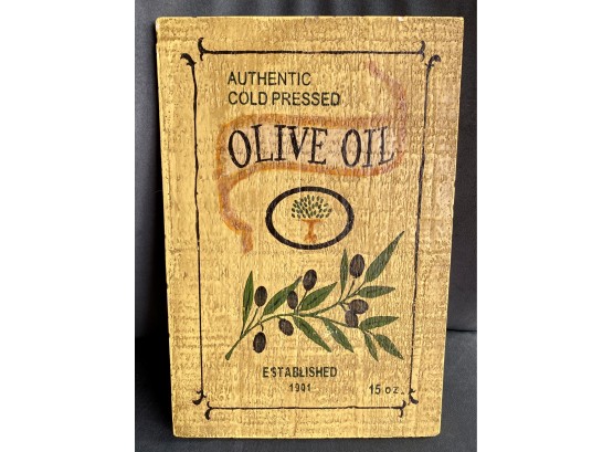 Small Olive Oil Sign