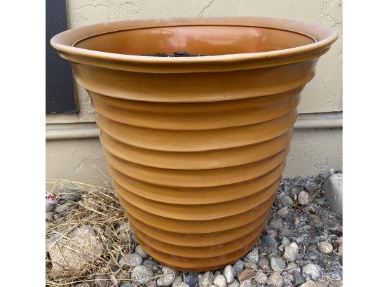 Orange Plastic Pot From Grosfillex