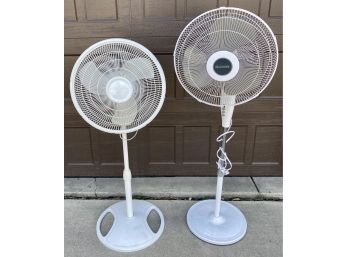 Two Standing Fans And  Window Fan