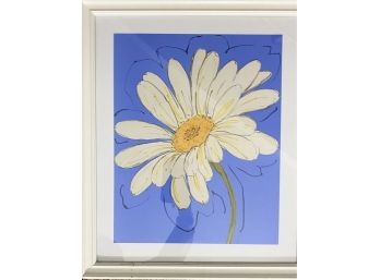 Rowley Florals Daisy Print By Kate Rowley In White Frame