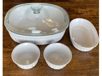 Four Corning Ware Dishes